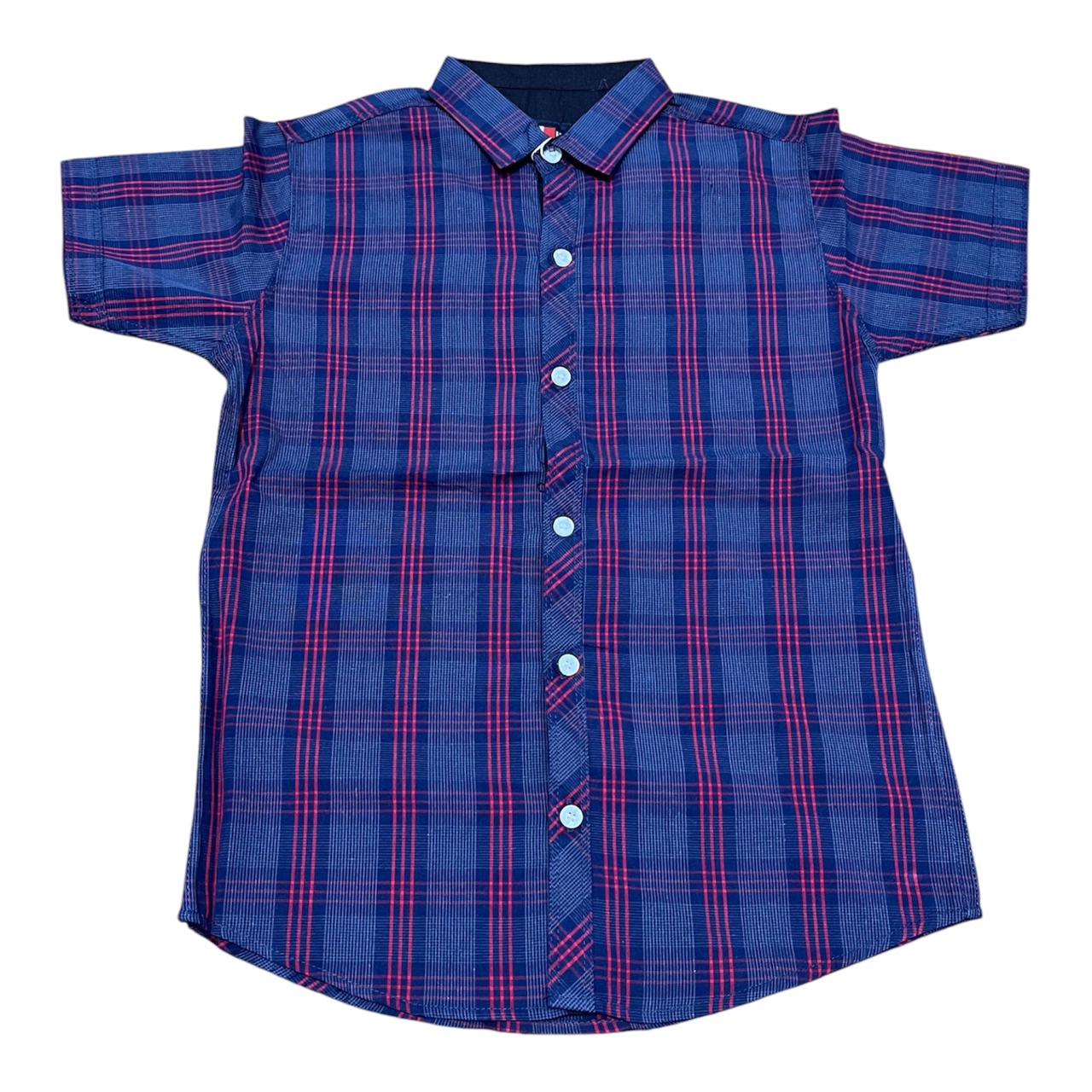 Boys' Checked Cotton Shirt