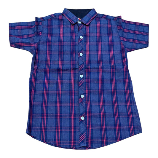 Boys' Checked Cotton Shirt