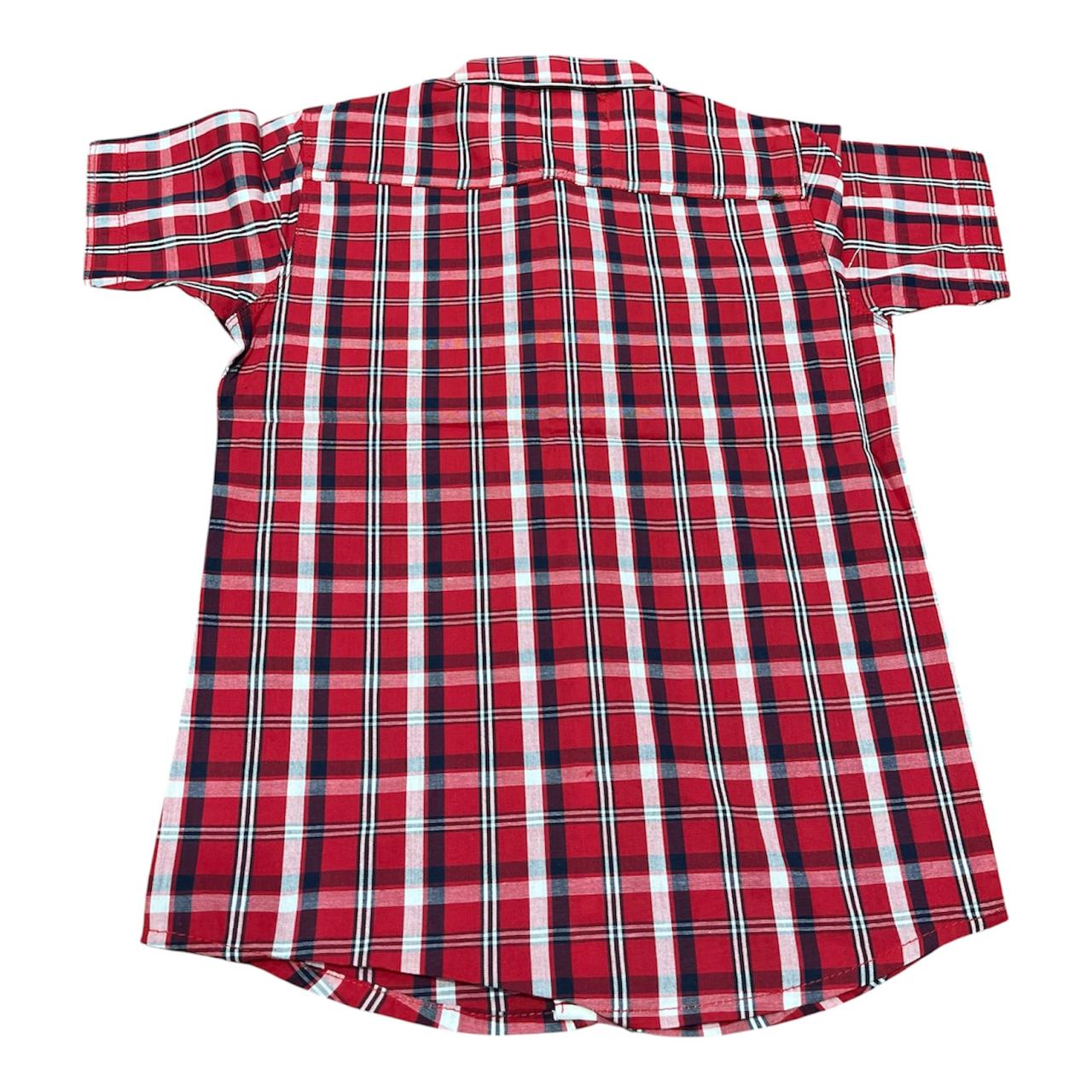 Plaid Play – Boys' Checkered T-Shirt