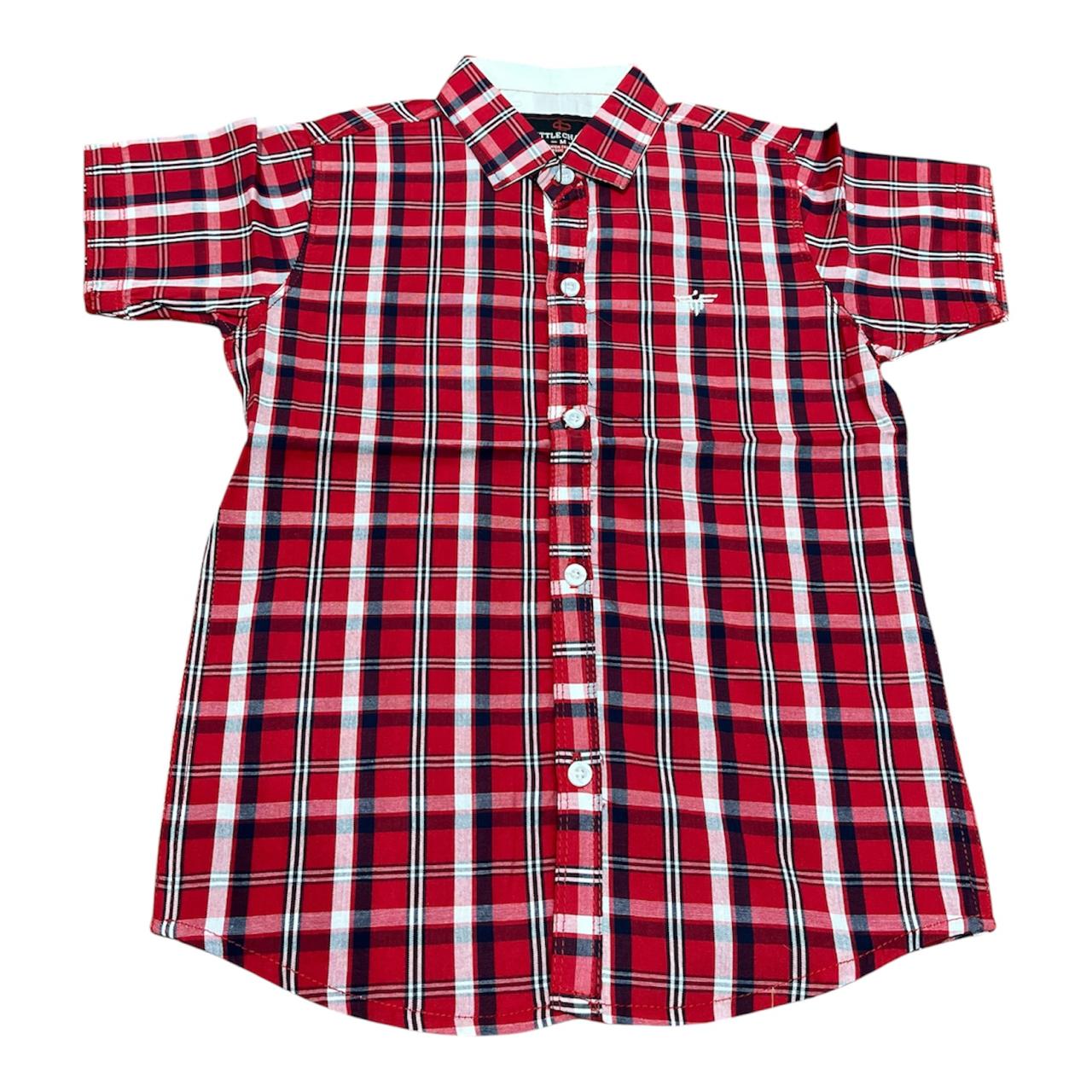 Plaid Play – Boys' Checkered T-Shirt