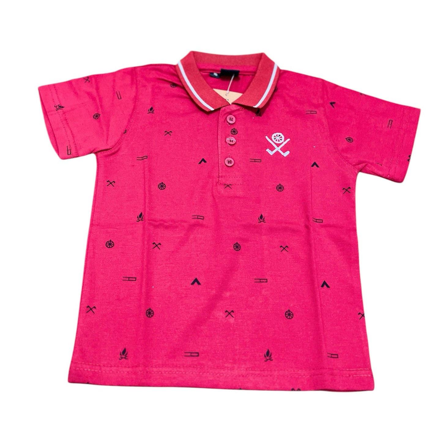 Crimson Vibe – Boys' Maroon T-Shirt