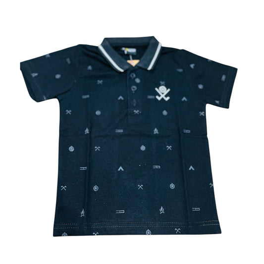 ShadowPrint – Boys' Dark Color Graphic T-Shirt