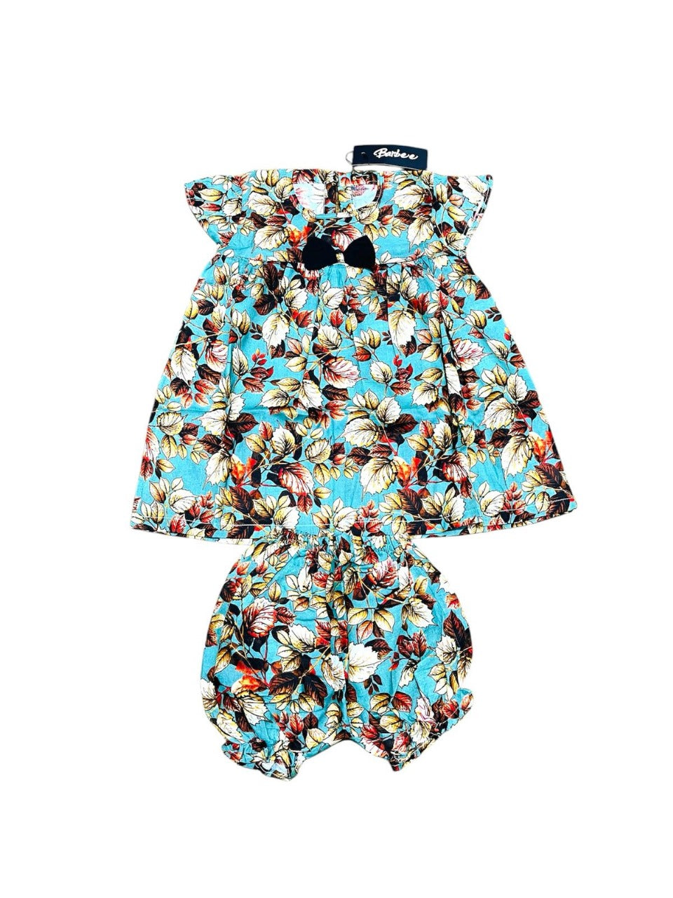 Frozy Charm Printed Frock & Nikar Set – Baby Girl Soft Stylewear